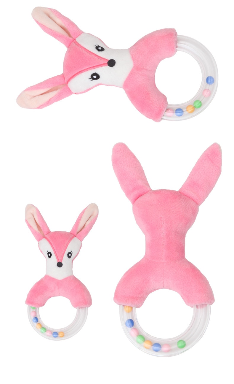 Cute Baby Rattle Toys Rabbit Plush Baby Cartoon Bed Toys for baby toys 0-12 months Educational baby rattle Toy Rabbit Hand Bells